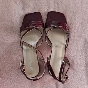 Women's Burgundy Strappy Sandals